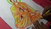 How to Draw Lord buddha Drawing step by step