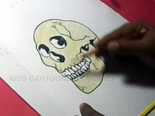 How to Draw Human Skull Drawing siep by step
