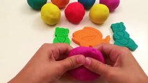 Los Colores del arco iris Play Doh Bolas con una variedad de Moldes Creativas y Divertidas para los Niños
