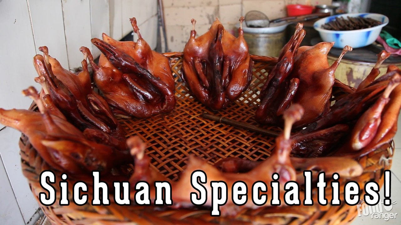 Chinese Street Food and Snacks | Sichuan Salted Duck and Local Specialties