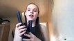 Girl reacts when she burns her ear with hair straightener Hair tutorial gone wrong - YouTube