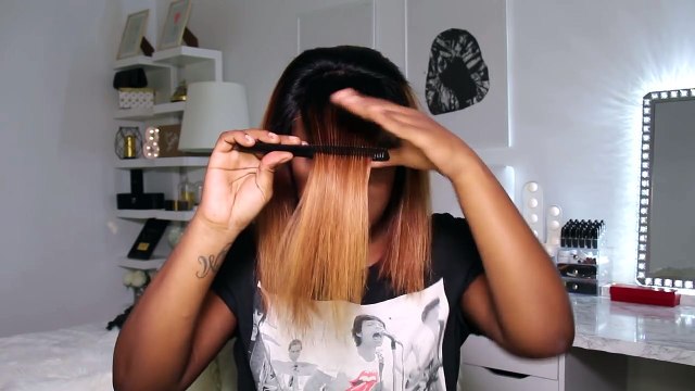 TEST FOU Couper sa frange comme sur INSTAGRAM Ali Julia Hair - YouTube