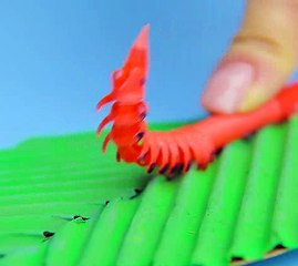 How to make a cute moving caterpillar from straws