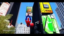 SPIDERMAN RIDE BIKE #Funny #Cartoon Video for Kids with Disney Cars McQueen & Nursery Rhymes Songs