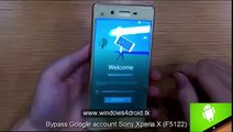 Remove Disable Bypass google account Sony Xperia X, XA, XZ, Z5 Android 6.0.1