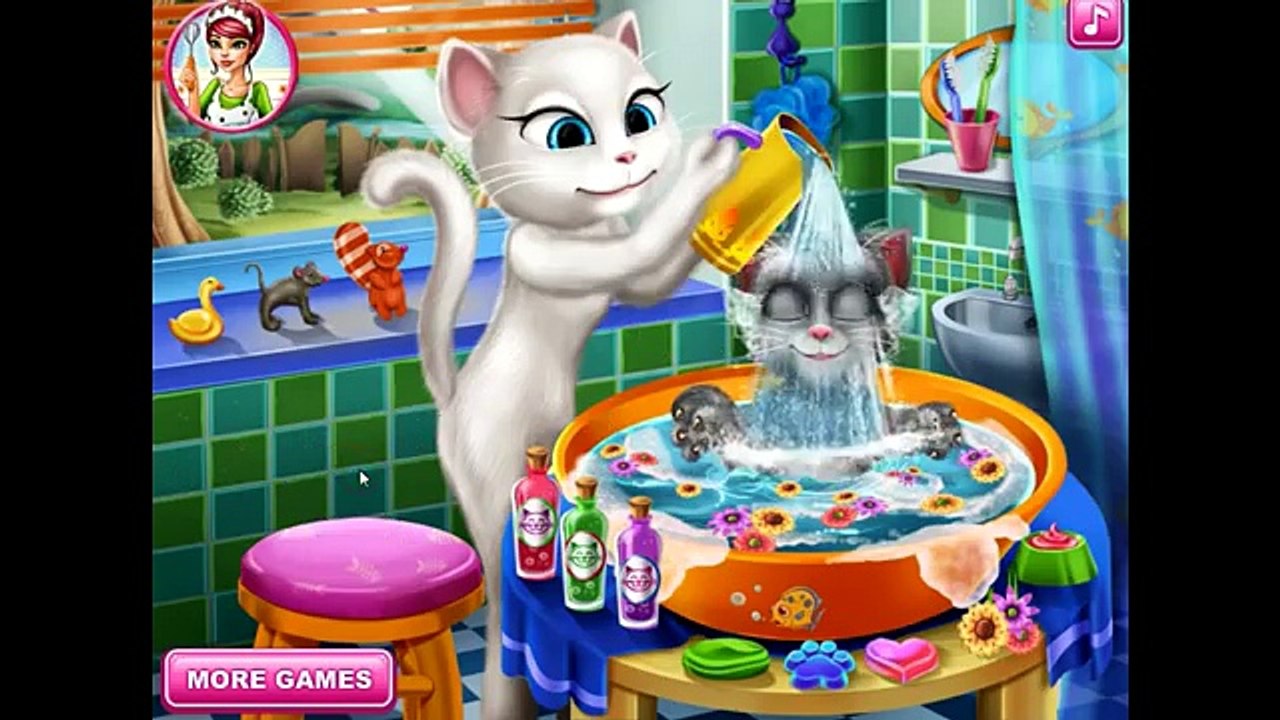 Talking Angela Bebé Lavar Mi Talking Tom y Angela, Juego de la Película Para los niños los Niños.