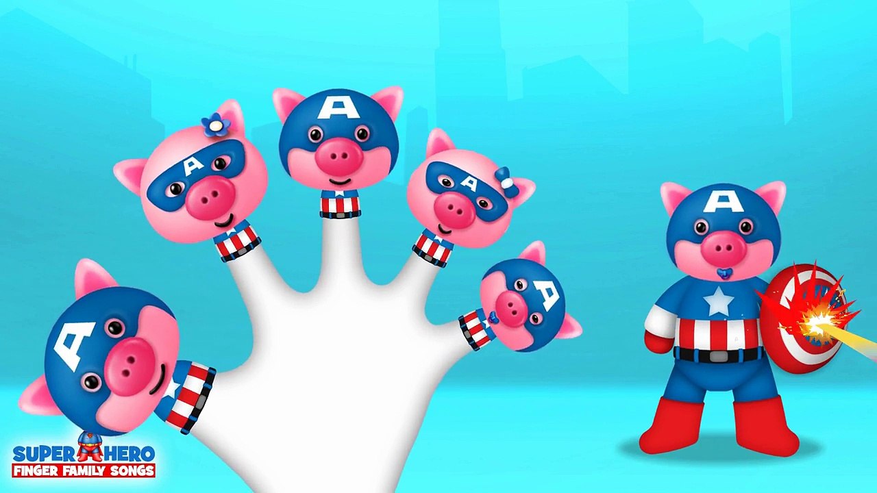 Paw Patrol Spiderman Marvel Super Heroes Hulk Captain America Finger Family Songs Nursery