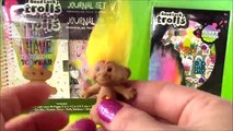 Good Luck Trolls Stationary Kit! Troll Eraser DIY Sticker Journal Set! Unboxing FUN #2017