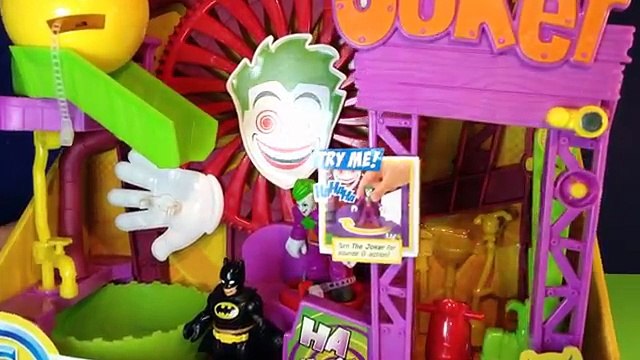 IMAGINEXT de Batman y el Joker Laff Fábrica de DC Comics Imaginext Juguetes de Vídeo Unboxing