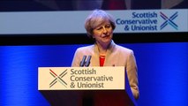 May makes case for 'precious Union' of UK in Scotland