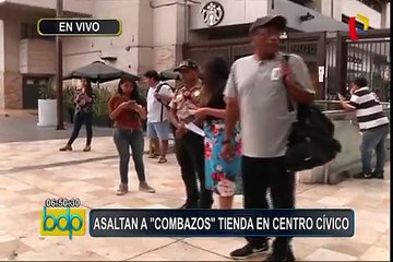 Cercado: asaltan a ‘combazos’ tienda en Centro Cívico