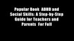 Popular Book  ADHD and Social Skills: A Step-by-Step Guide for Teachers and Parents  For Full