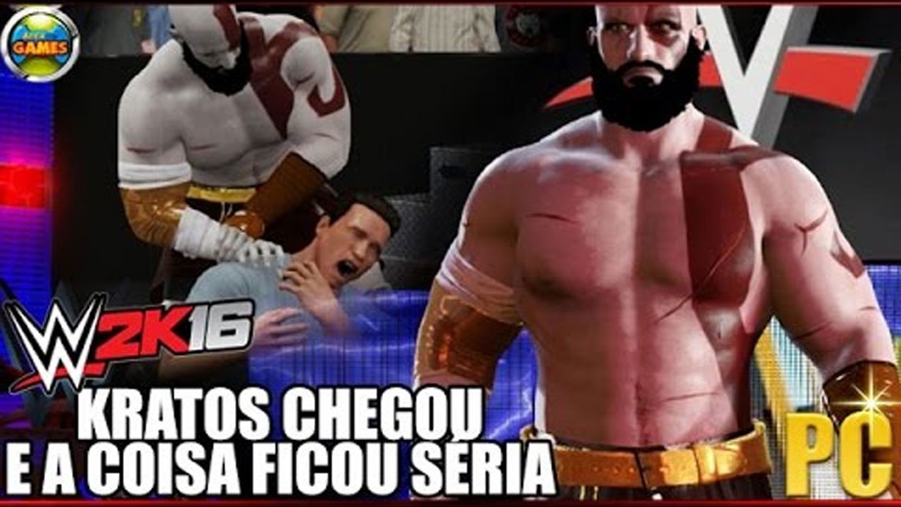 WWE 2K16: Kratos Chegou e a Coisa Ficou Séria vs The Terminator (T2) Arnold Schwarzenegger - PC