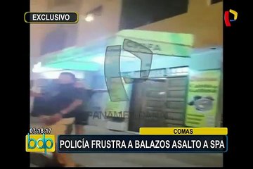 EXCLUSIVO: imágenes de intervención de PNP que frustró asalto a spa en Comas