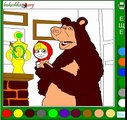 Маша и Медведь. Раскраска мультик новая серия new года. Masha and the Bear coloring.