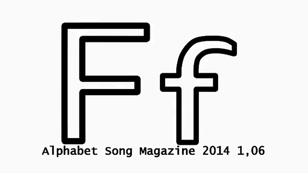 Alphabet song nursery rhymes - Letter F Nursery Rhyme Video for Children