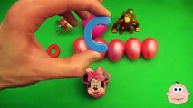 Kinder Surprise Egg Learn-A-Word! Spelling Play-Doh Shapes! Lesson 12(Teaching Letters Ope