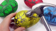Big Dinosaur Colors Water Egg , Learn Colors Toilet Jelly Slime Poop , DIY How To Make