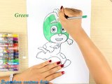 How to draw PJ Masks Characters: Owlette, Catboy, Gekko - Best Coloring for Kids Christmas
