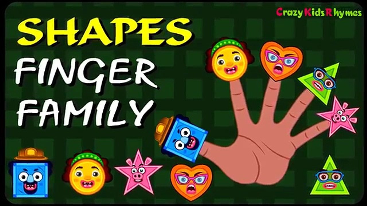 Finger Family Rhymes Shapes Songs Daddy Finger Family Children Nursery Rhymes Songs