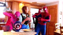 Spiderman & Pink Spidergirl Find a Treasure! w/ Frozen Elsa Mermaid, Prank & Joker! Superh