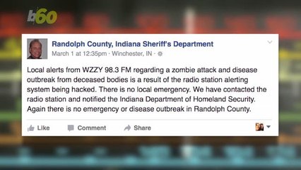 Hacked Radio Station Issues Emergency Alert About a Zombie Uprising