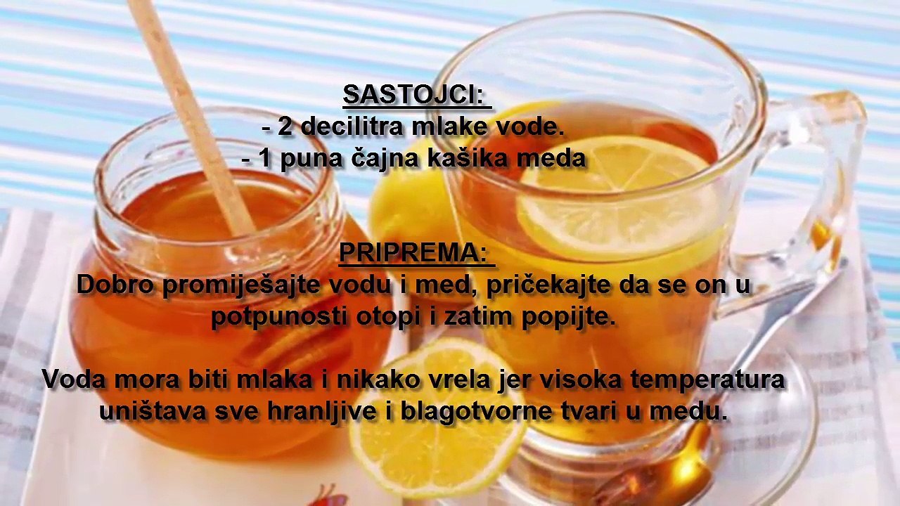 Med i voda - čudesna kombinacija
