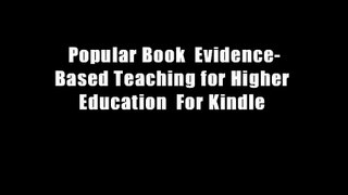 Popular Book  Evidence-Based Teaching for Higher Education  For Kindle