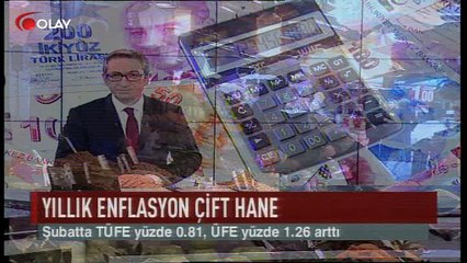 Yıllık enflasyon çift hane (Haber 03 03 2017)