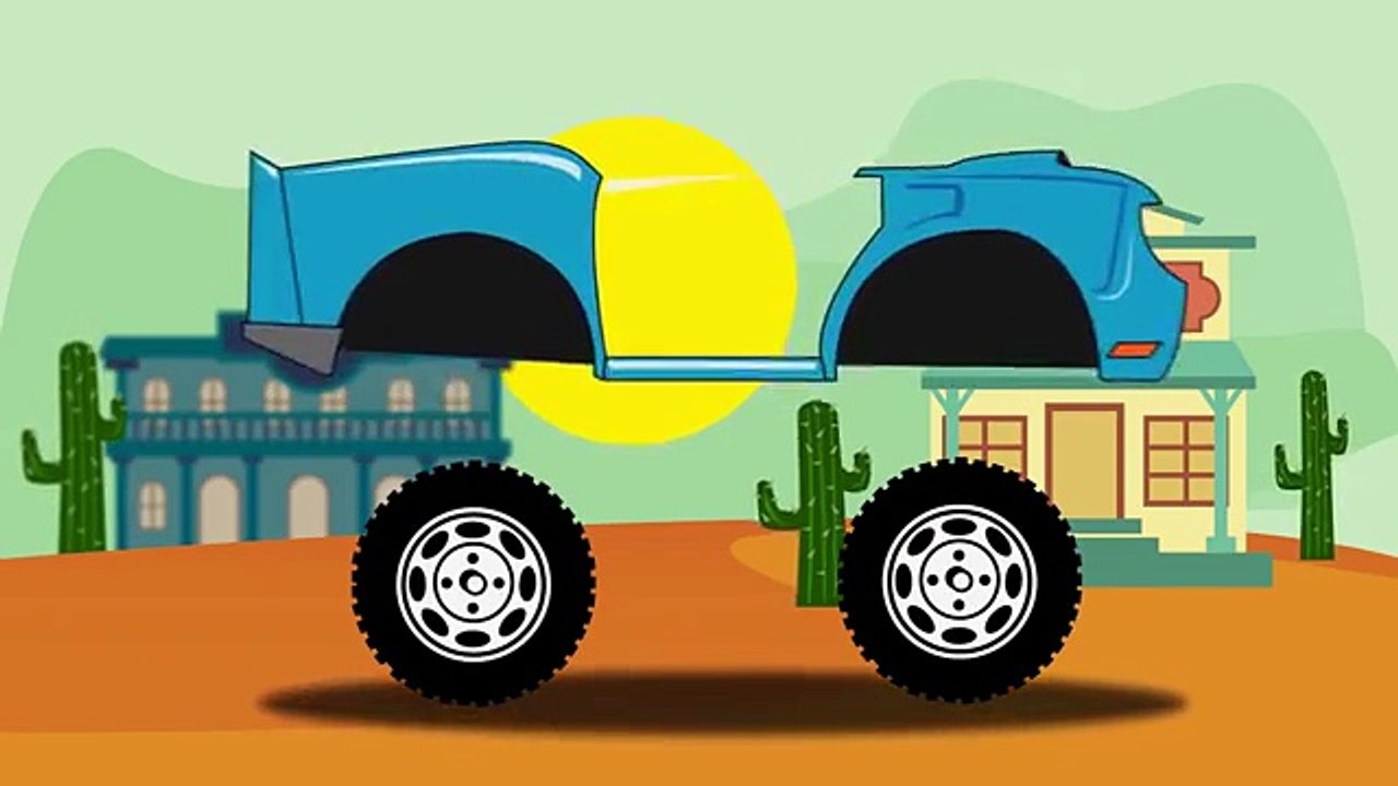 Kids Videos: Cowboy Car ABC Song | Wheels on the Bus | Nursery Rhymes
