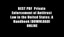 BEST PDF  Private Enforcement of Antitrust Law in the United States: A Handbook [DOWNLOAD] ONLINE