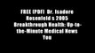 FREE [PDF]  Dr. Isadore Rosenfeld s 2005 Breakthrough Health: Up-to-the-Minute Medical News You