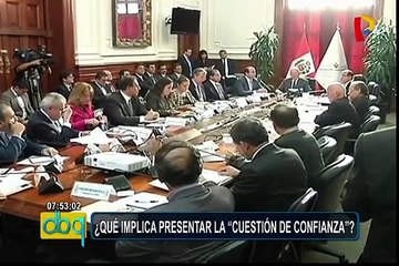 ¿Qué implica presentar la cuestión de confianza? constitucionalista Amprimo comenta el tema