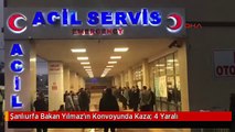 Şanlıurfa Bakan Yılmaz'ın Konvoyunda Kaza: 4 Yaralı