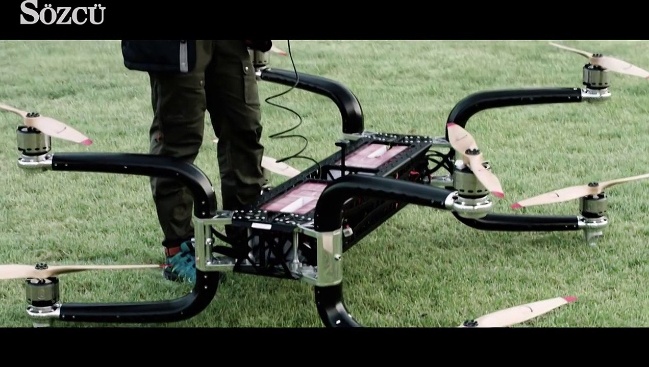 Bu drone 300 kilo yükü 45 dakika taşıyabiliyor