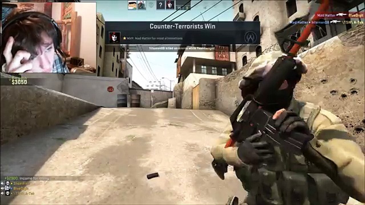 KID RAGES AND BREAKS KEYBOARD ON CS:GO!!!