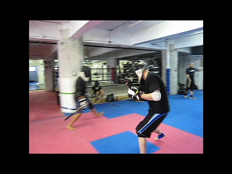 Nico VS Alistair - Single Stick Sparring - 28 Juin - 2009