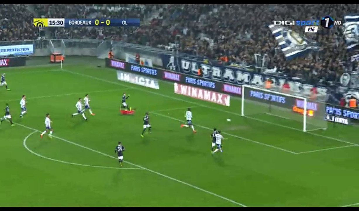 Valentin Vada Goal HD - Bordeaux 1-0 Lyon - 03.03.2017
