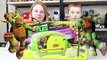 Teenage Mutant Ninja Turtles Pizza Oven TMNT Cooking Toys Review Kinder Playtime