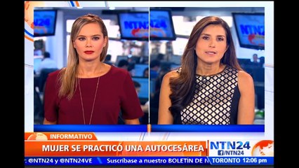 Una mujer colombiana se practicó una autocesárea para salvar a su bebé