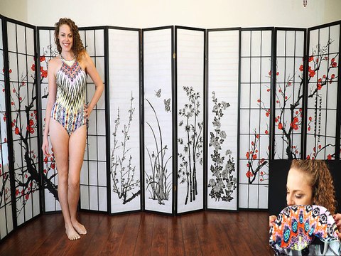 ASMR Whisper & Ear Massage, Binaural 3Dio Try On Fashion Haul, Ear Massage with Suede & Swimsuits