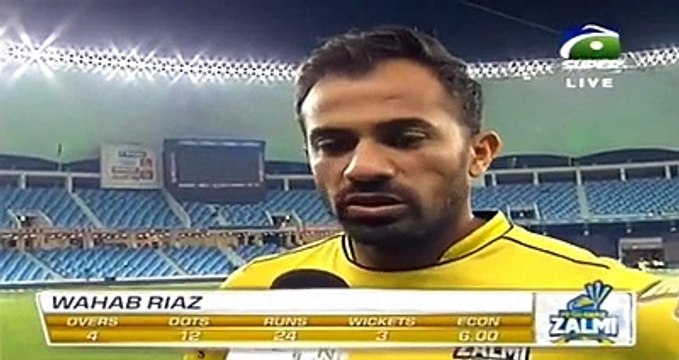 An emotional Wahab Riaz speaks about the loss of his father after Peshawar Zalmi beat Karachi Kings in PSL 2 knockout