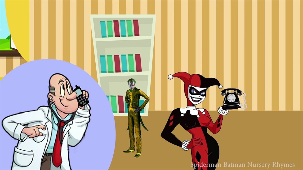 5 Little Jokers Jumping on the Bed - 5 Little Monkeys Songs For Kids with Joker
