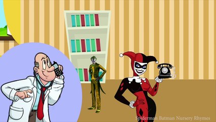 5 Little Jokers Jumping on the Bed - 5 Little Monkeys Songs For Kids with Joker