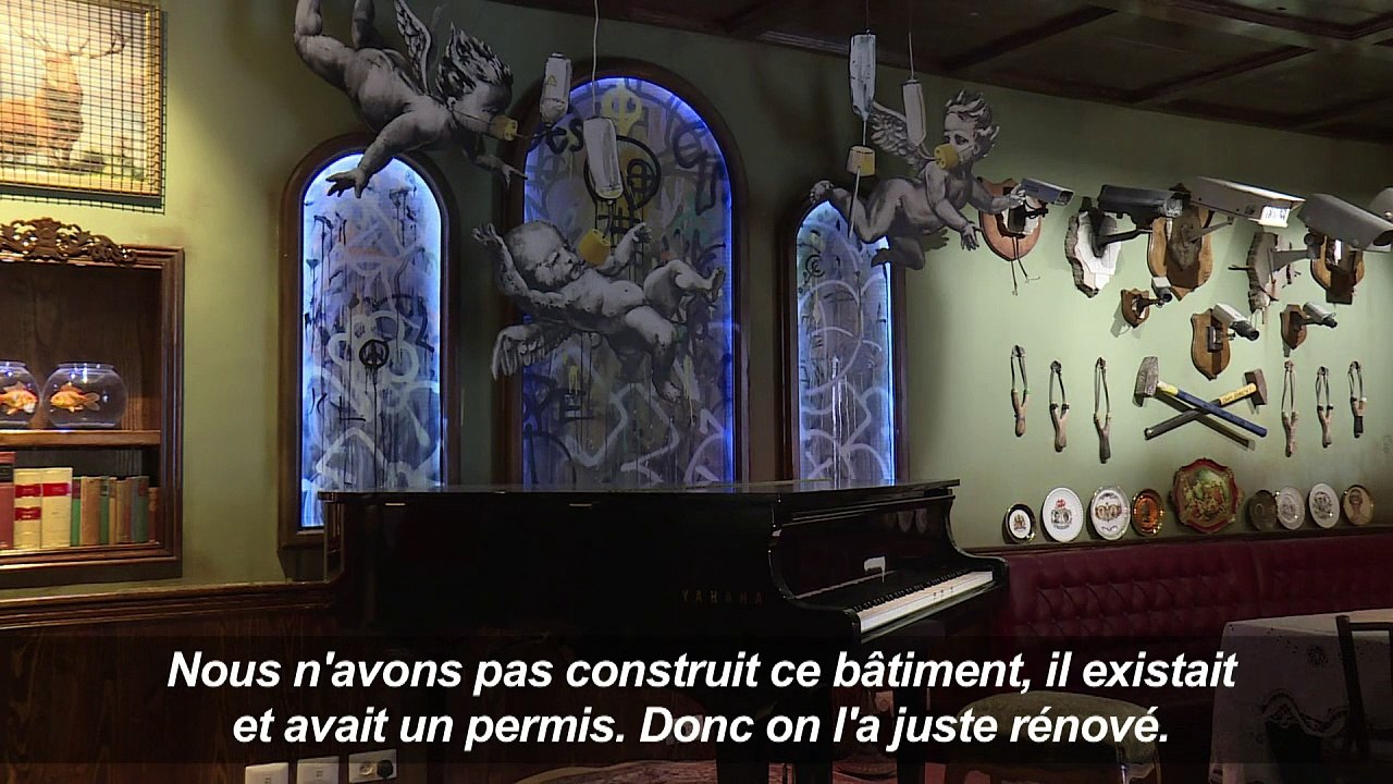 Banksy ouvre un "hôtel" à l'ombre du mur en Cisjordanie