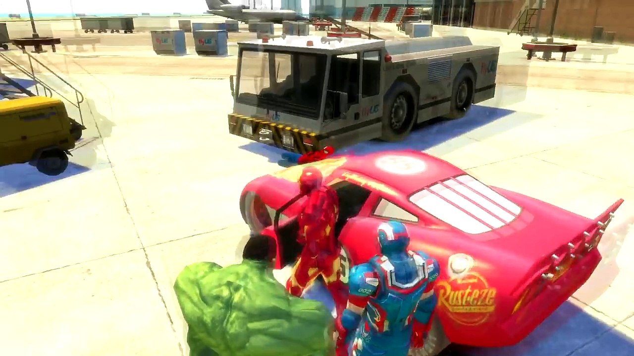 ★ Hulk Smash Cars ★ Spiderman ★ Lightning McQueen Colors Disney Cars Smash Party + Nursery