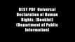 BEST PDF  Universal Declaration of Human Rights: (Booklet) (Department of Public Information)