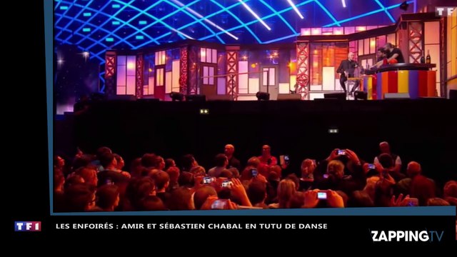 Les Enfoirés : Amir et Sébastien Chabal en tutu pour leur première danse