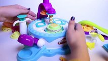 Play Doh Scoops n Treats Play Doh Cake Makin Station DIY Playdough Ice Creams Popsicles Cakes Toys