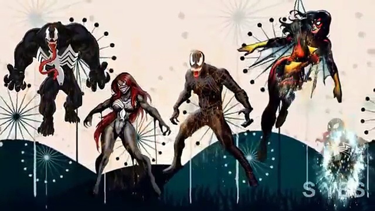 VENOM SING KARAOKE Finger Family Nursery Rhymes for Children 3D